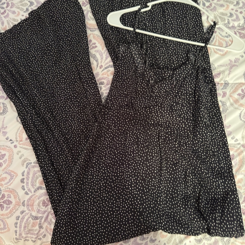 American Eagle Outfitters Black and White Jumpsuit
